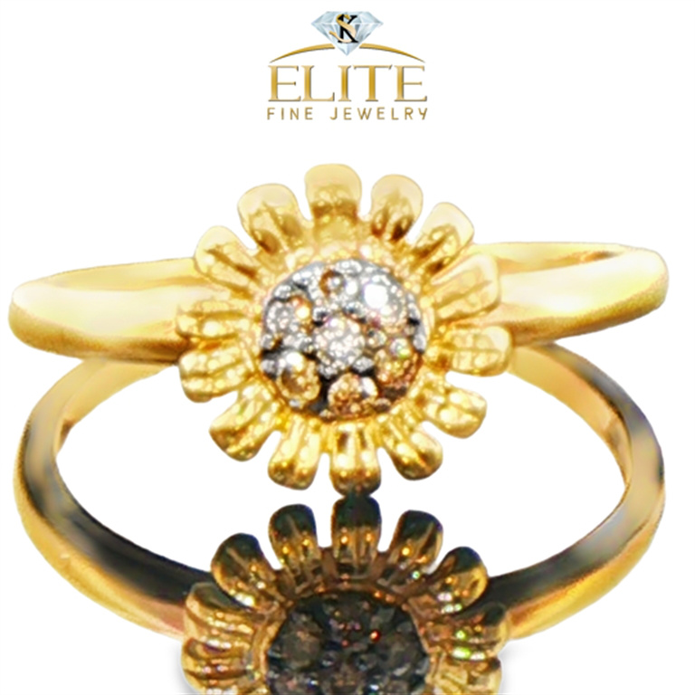 14k Rose Gold Diamond Ring