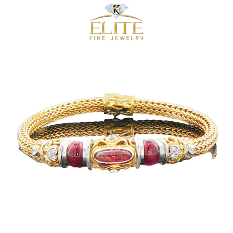 18k Yellow Gold Diamond Bracelet